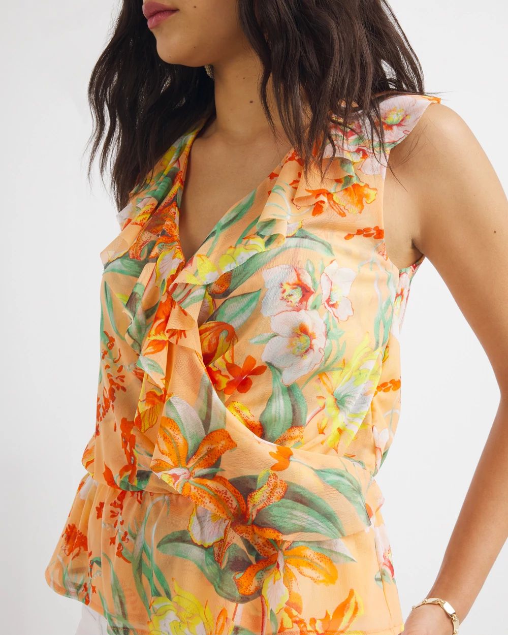 Ruffle Peplum Top