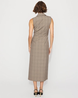 Blazer Faux Wrap Midi Dress click to view larger image.