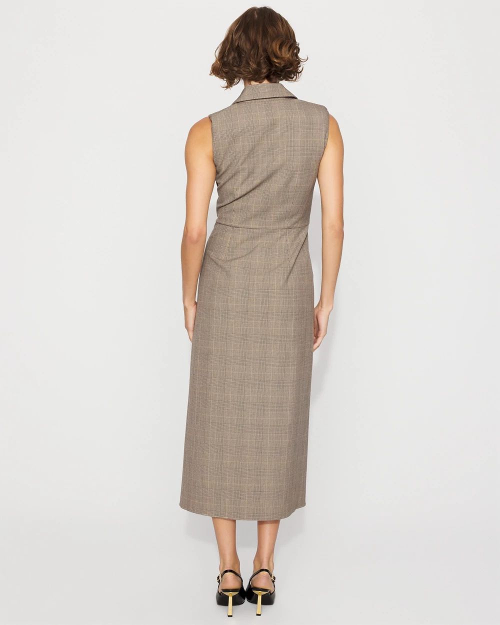 Blazer Faux Wrap Midi Dress