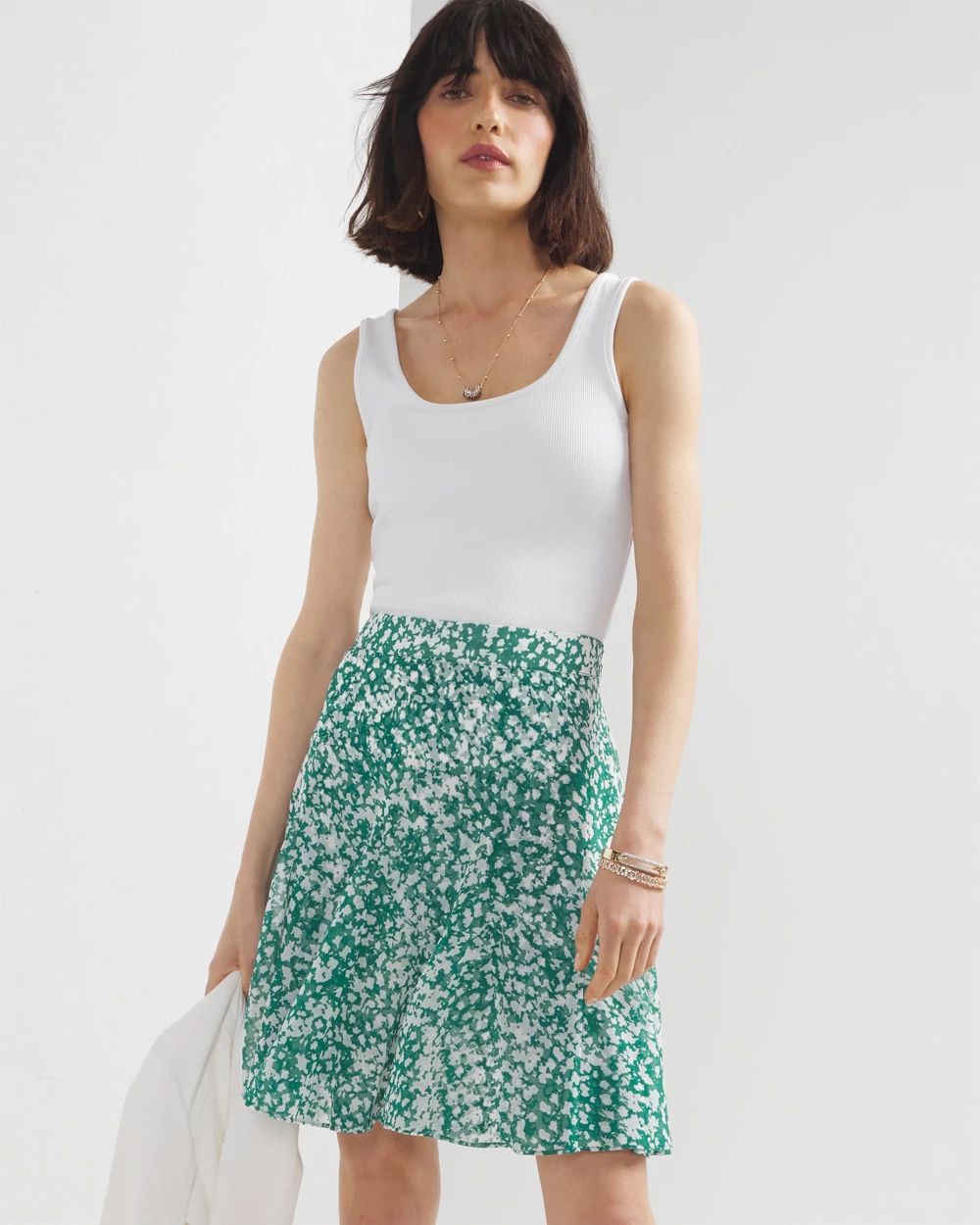 Floral Mini Skirt