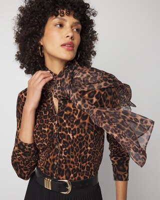 Oblong Leopard Scarf