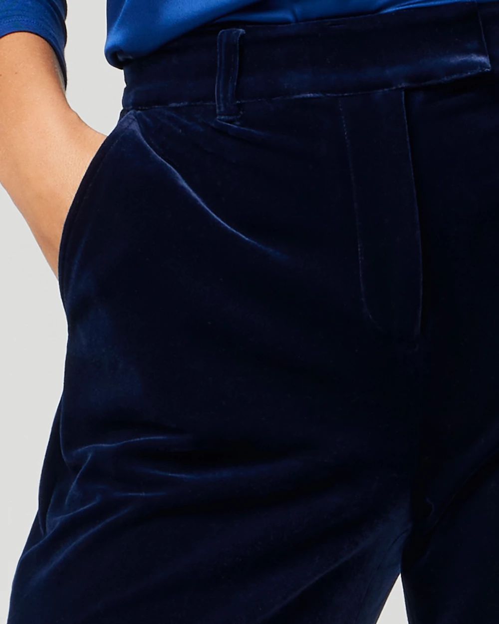 WHBM® Luna Wide Leg Velvet Trousers