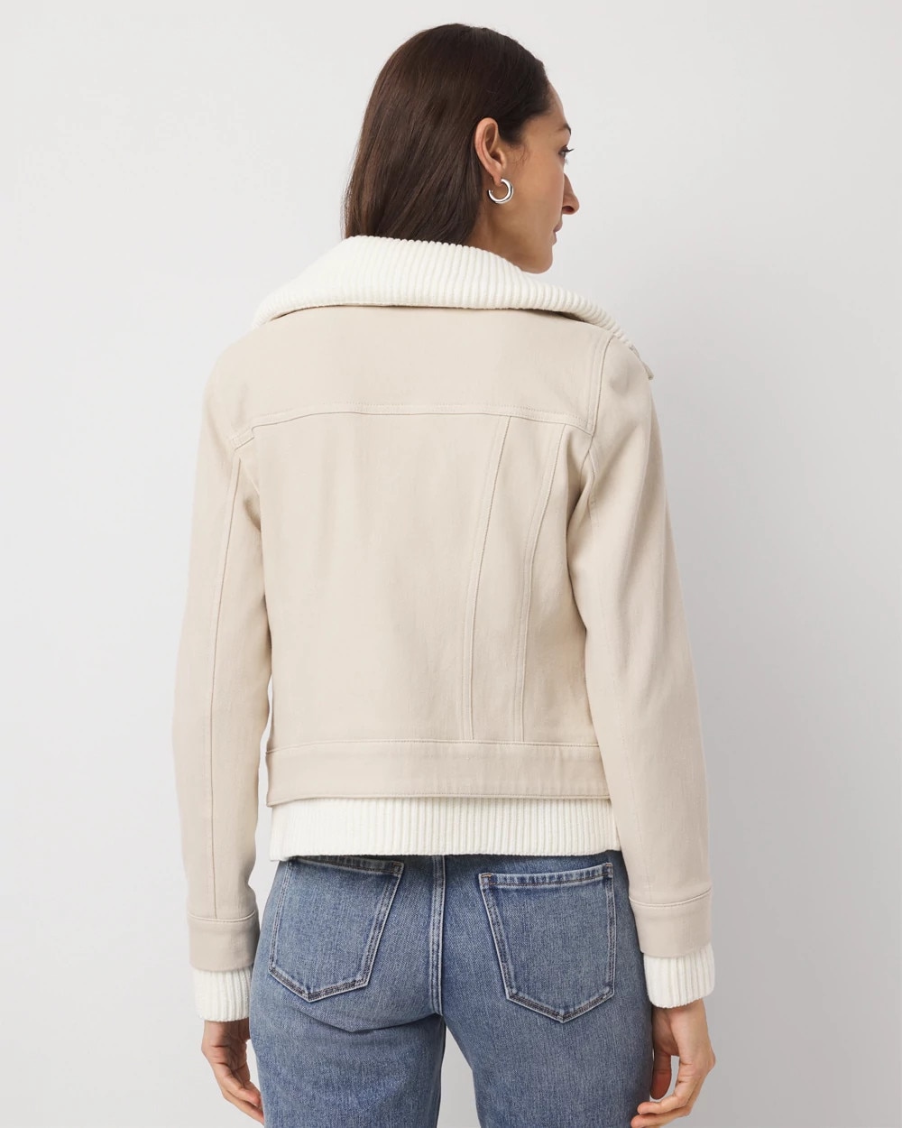 Sweater Trim Jacket
