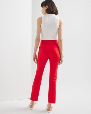 WHBM® High-Rise Straight Leg Woven Pants
