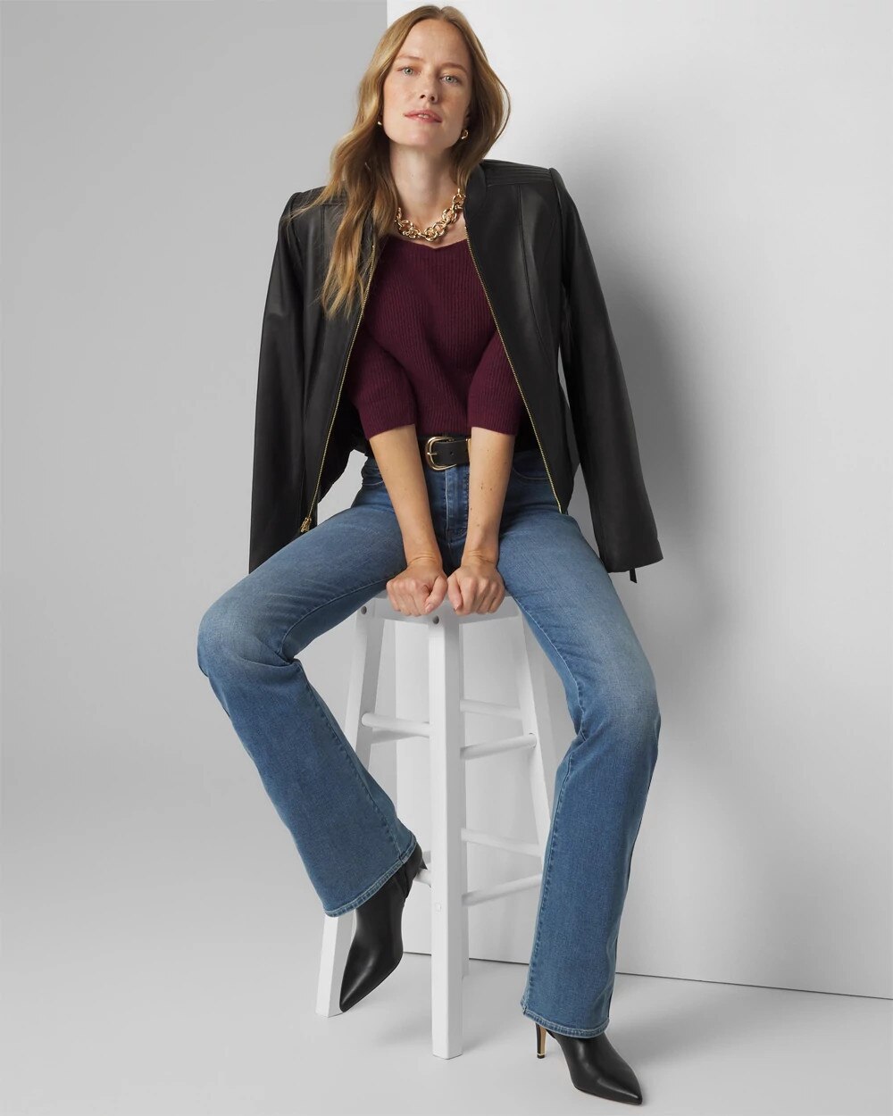 Ribbed Raglan Pullover Sweater - image 2