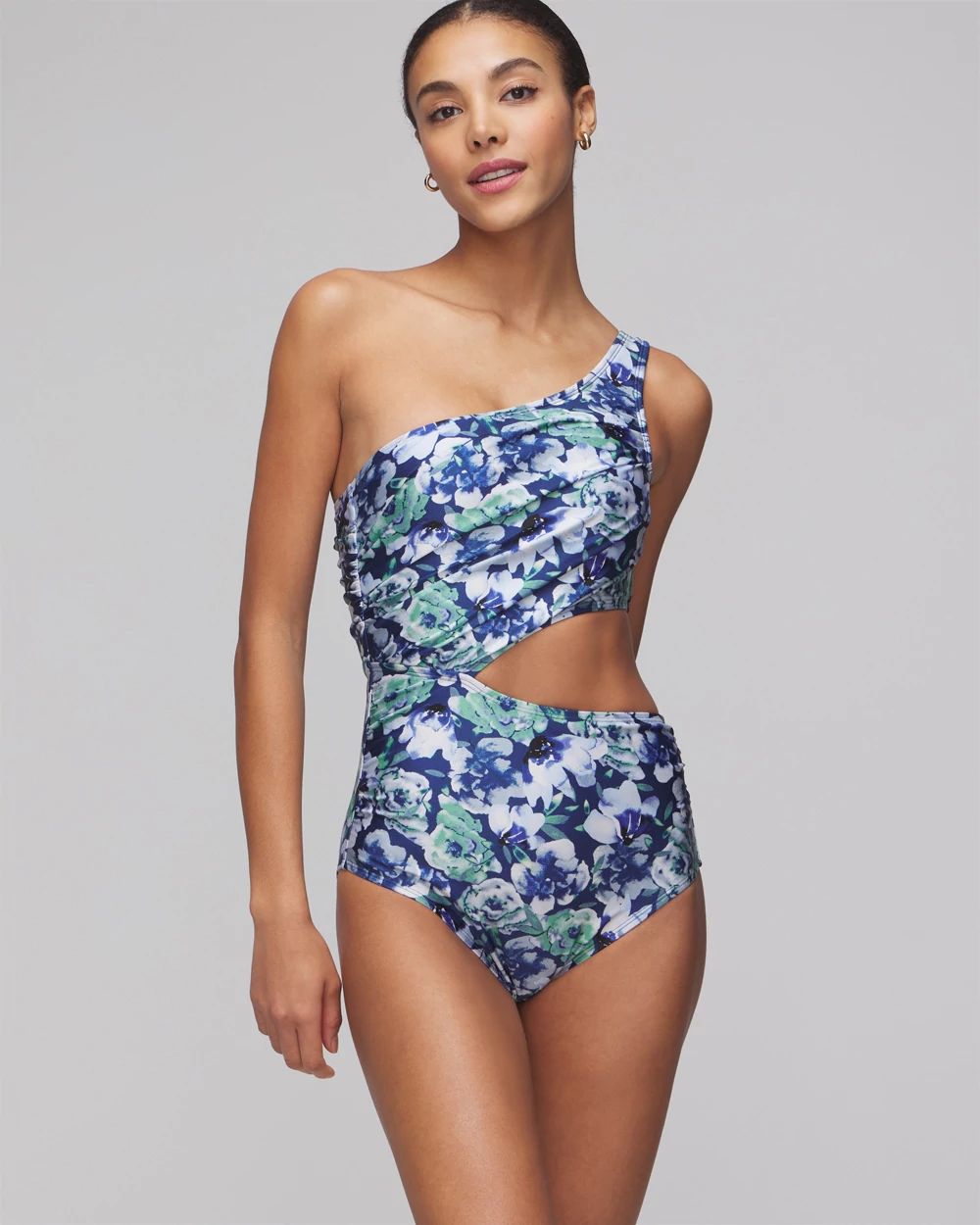 One Shoulder Cutout One Piece
