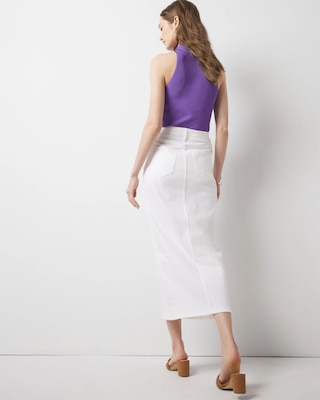 Petite Denim Maxi Skirt click to view larger image.