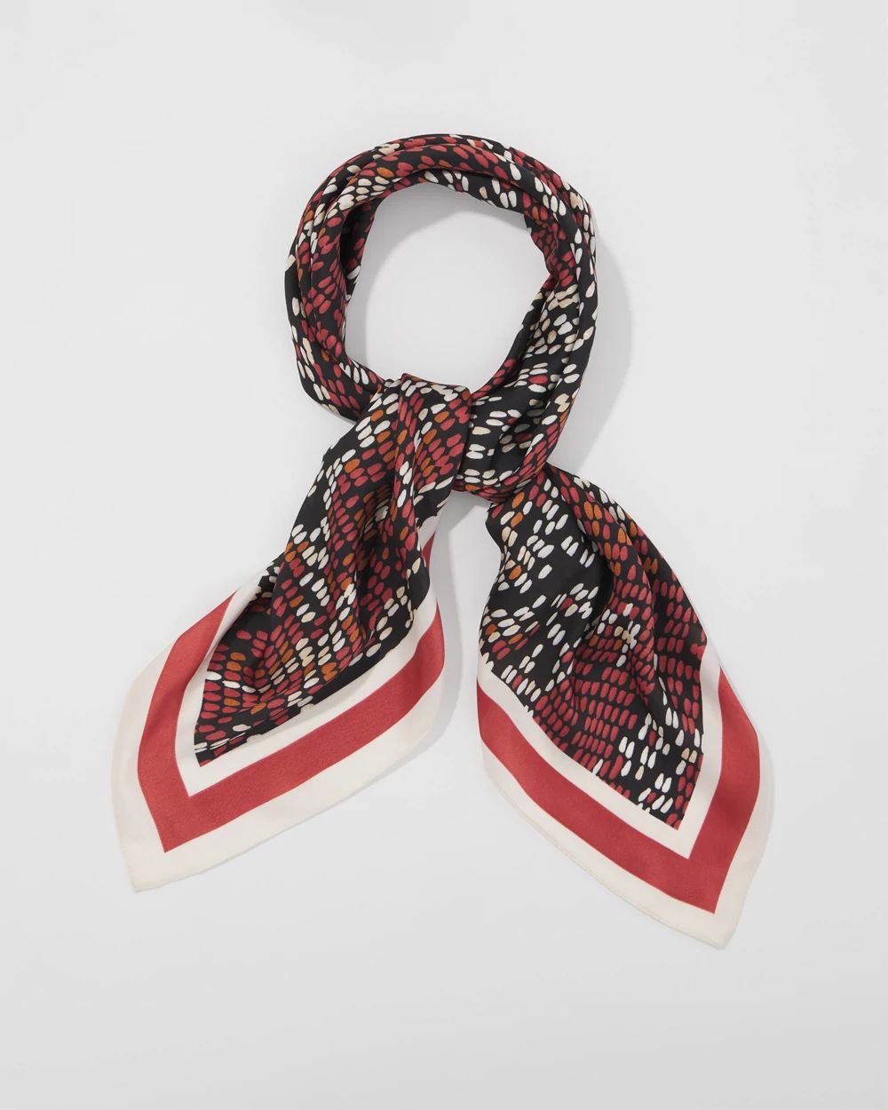 Snake Print Square Scarf