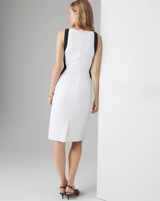Sleeveless Colorblock Sheath Dress click to view larger image.