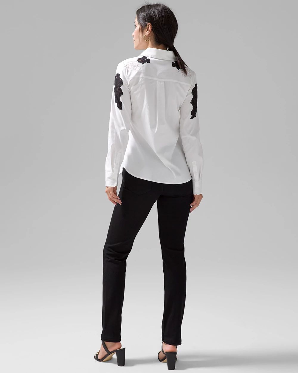 Lace Applique Shirt click to view larger image.