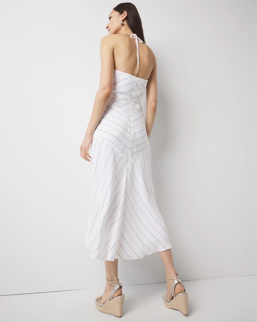 Tie-Waist Halter Dress