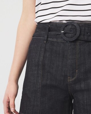Extra High-Rise Belted Denim Short click to view larger image.