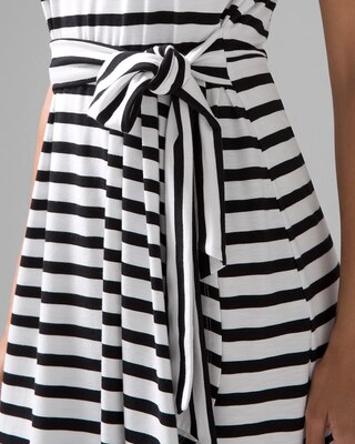 Short-sleeve Slub Mini Dress