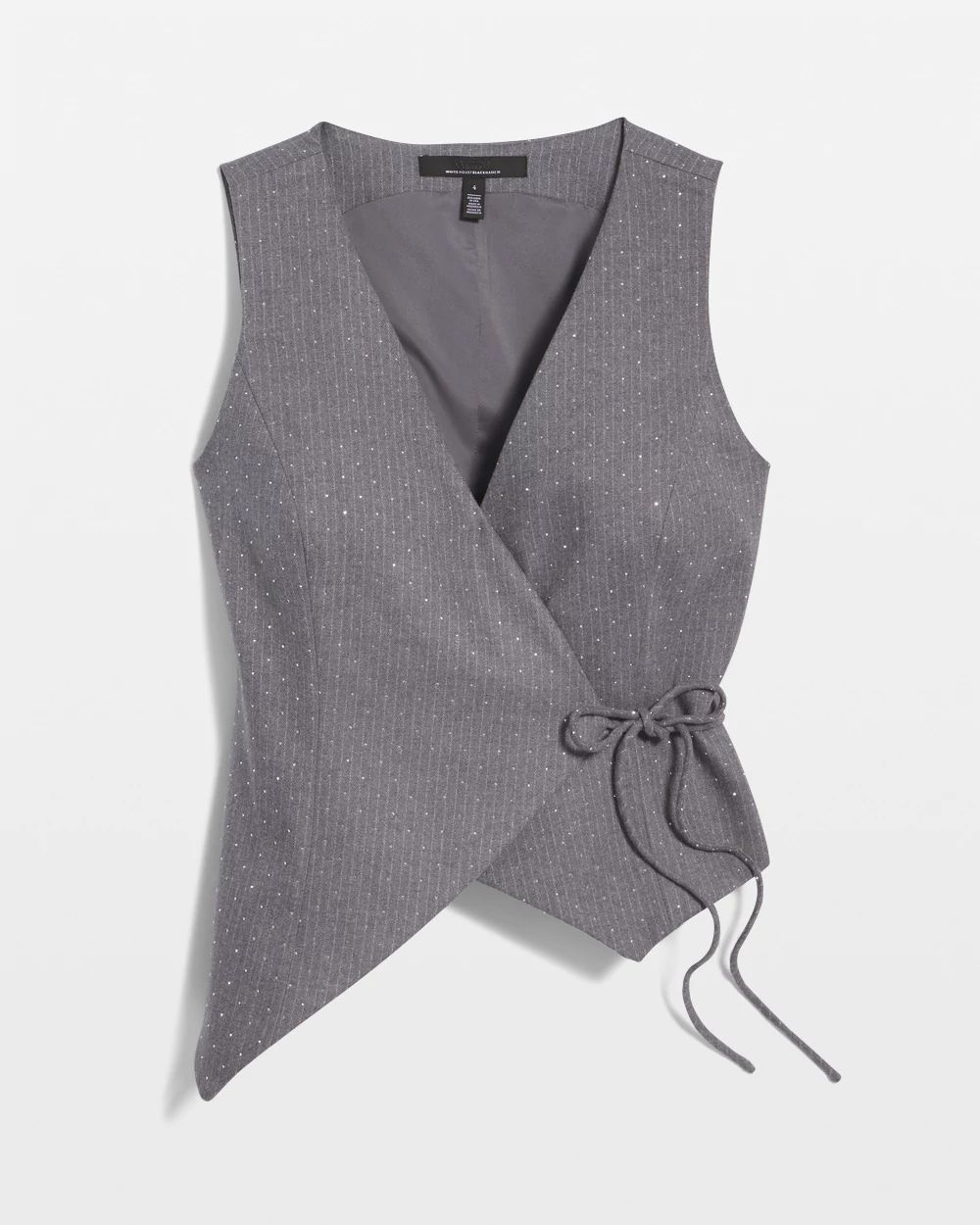 Embellished Surplice Tie Vest click to view larger image.