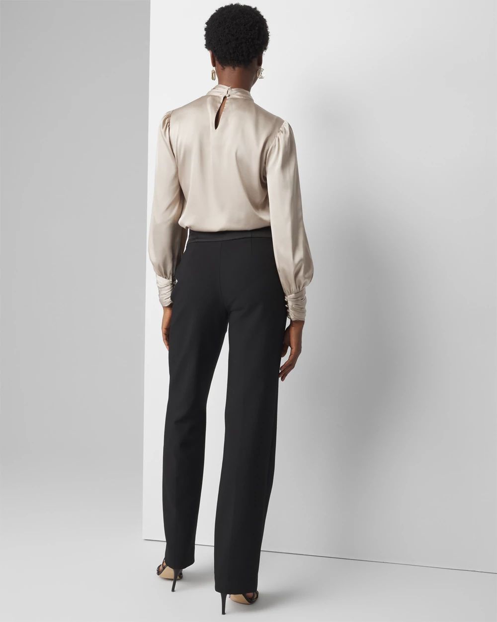 Extra High-Rise Tuxedo Luxe Stretch Trouser