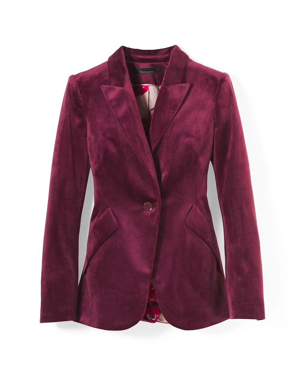 WHBM Velvet Editor Blazer White House Black Market