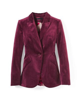 WHBM® Velvet Editor Blazer