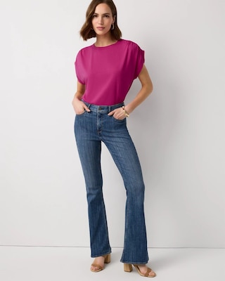 Ruched Shoulder Tee click to view larger image.