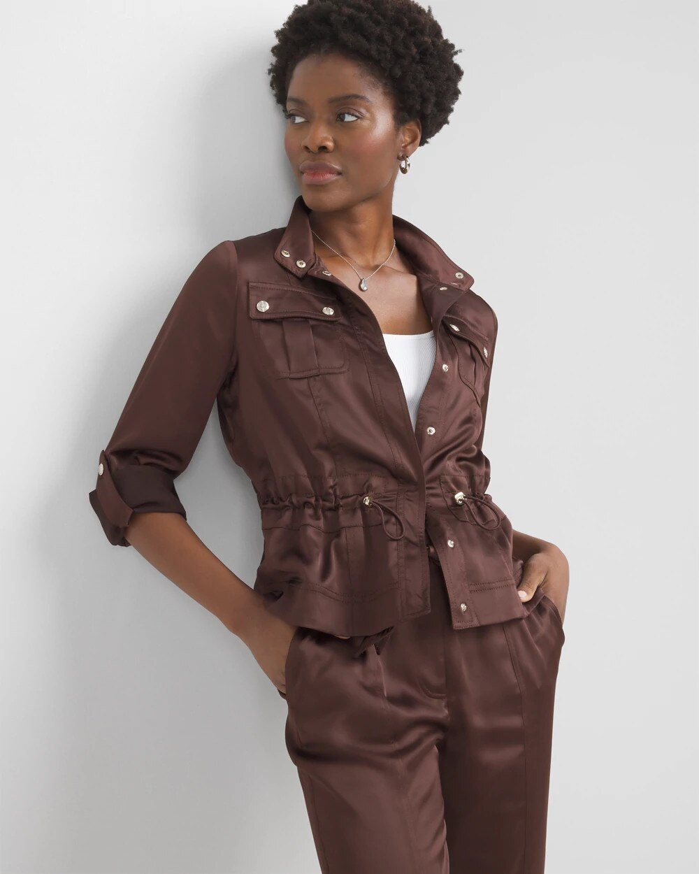 Cinched Utility Jacket - image 2