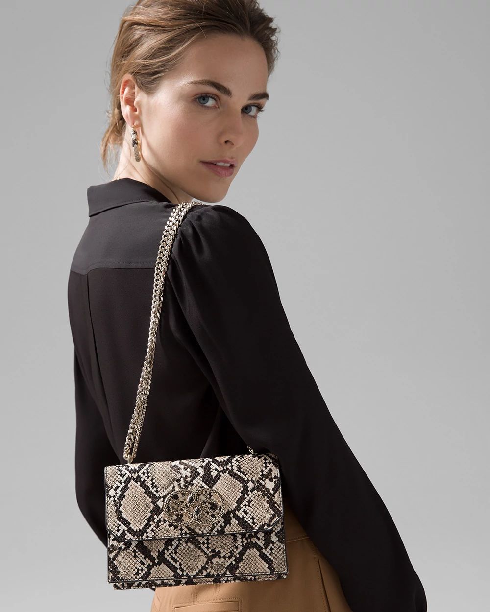 Python print crossbody bag clearance