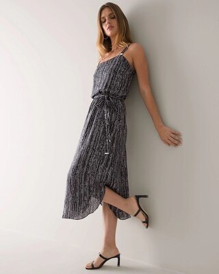 Sleeveless Lurex Midi Tank Dress
