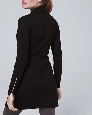Belted Modern Ribbed Cardigan