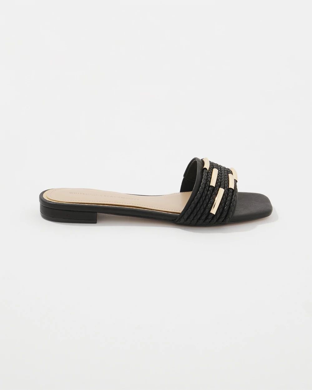 Braided Strap & Gold Flats