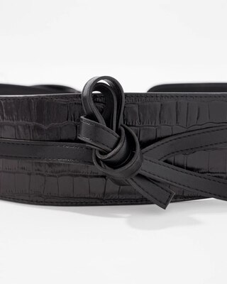 Faux Croc Obi Belt click to view larger image.