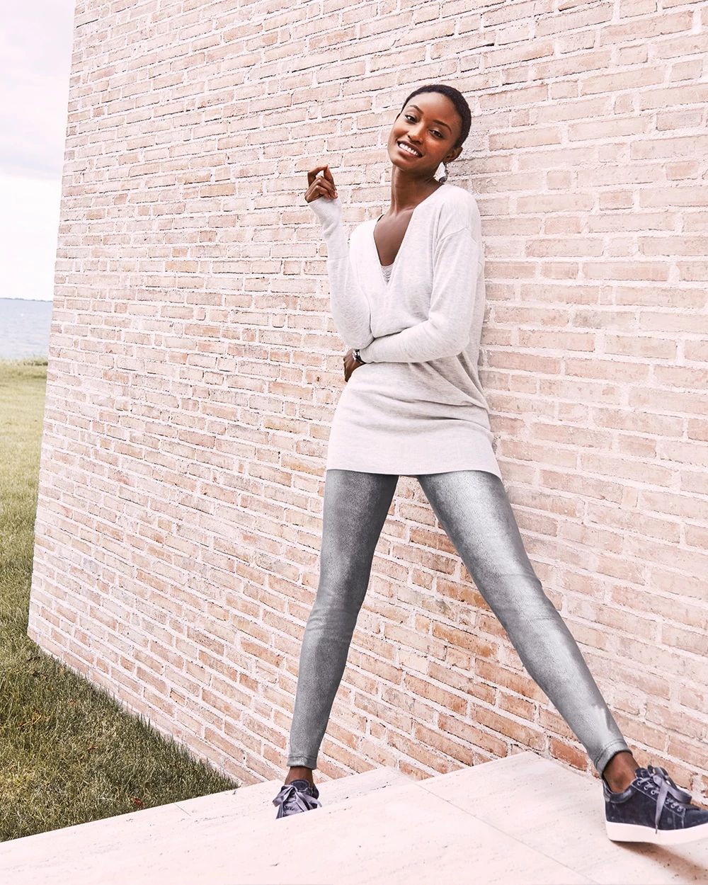 Ball Chain V-Neck Tunic