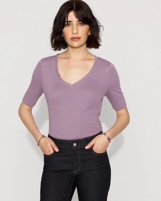 Elbow Sleeve Charm Tee