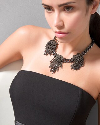 Hematite Fringe Necklace