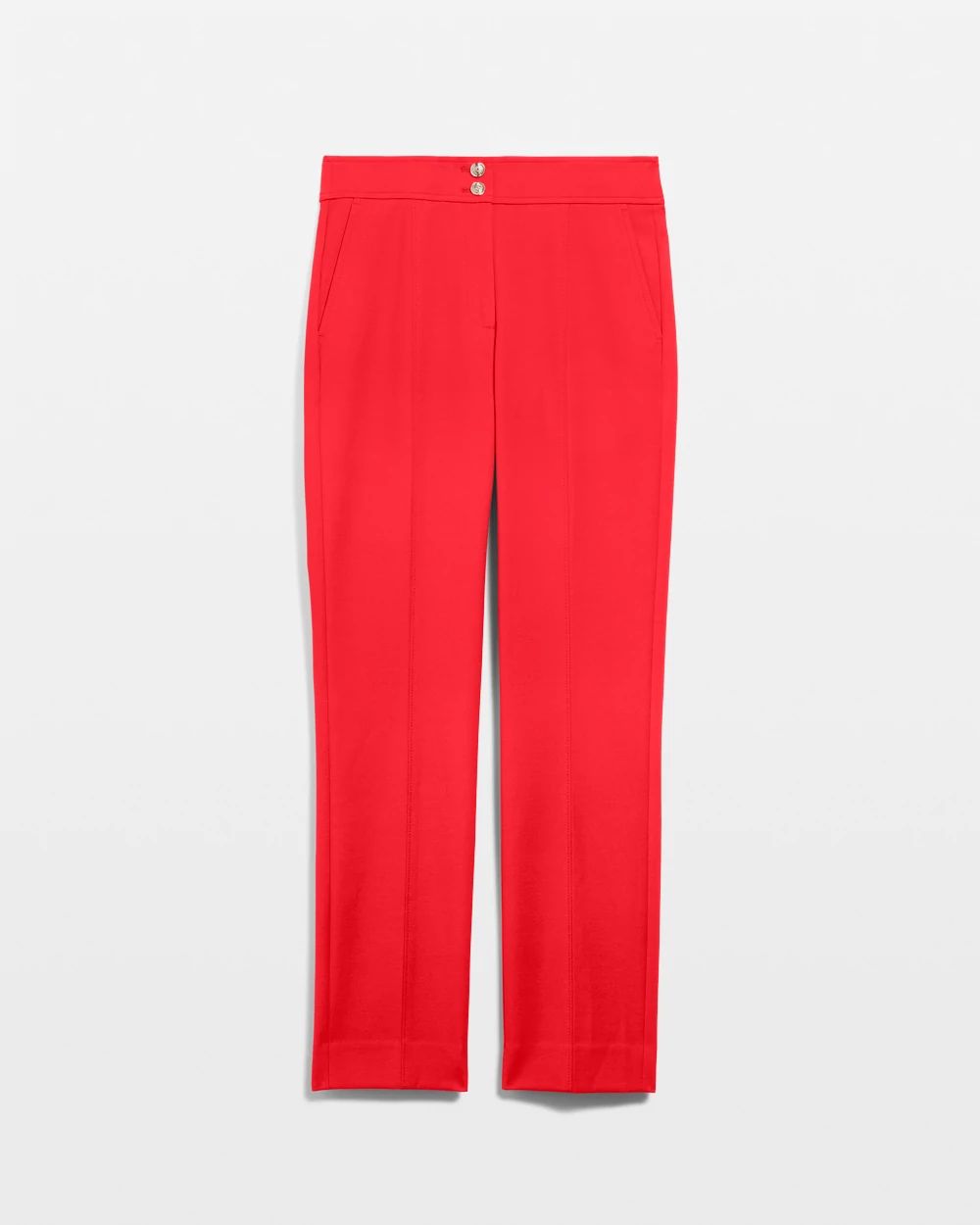 WHBM® High-Rise Straight Leg Woven Pants