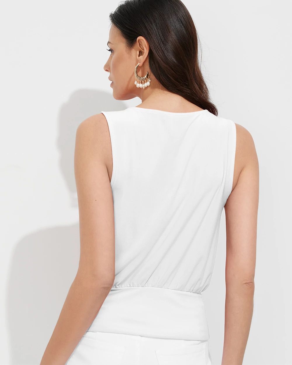 Outlet WHBM Banded-Hem Top