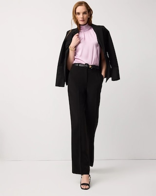 Bow Back Satin Halter Blouse click to view larger image.