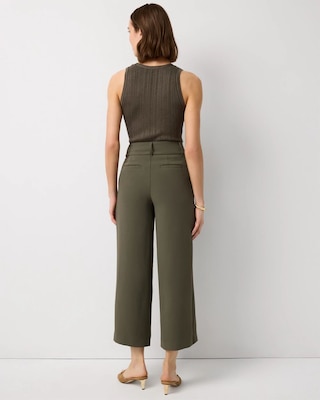 High Rise Wide Leg Cropped Pant click to view larger image.