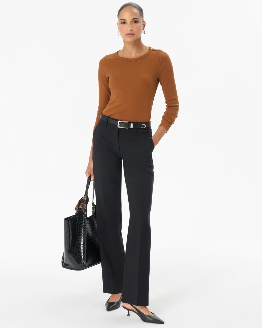 Ribbed Long Sleeve Top click to view larger image.