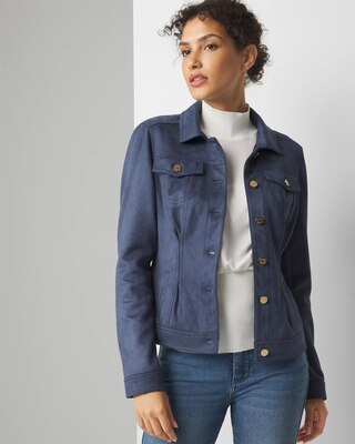 Faux Suede Flirty Jacket