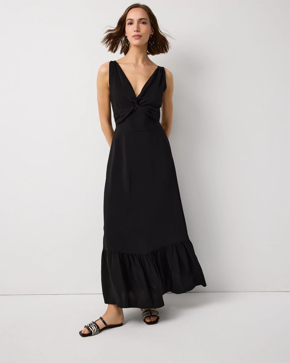 Tie-Back Maxi Dress