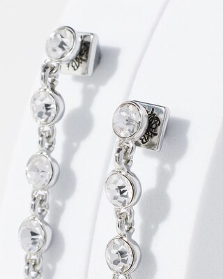 Silver Spike Stud Linear Earring