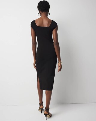 WHBM FORME™ Ribbed Stretch Sweater Dress click to view larger image.