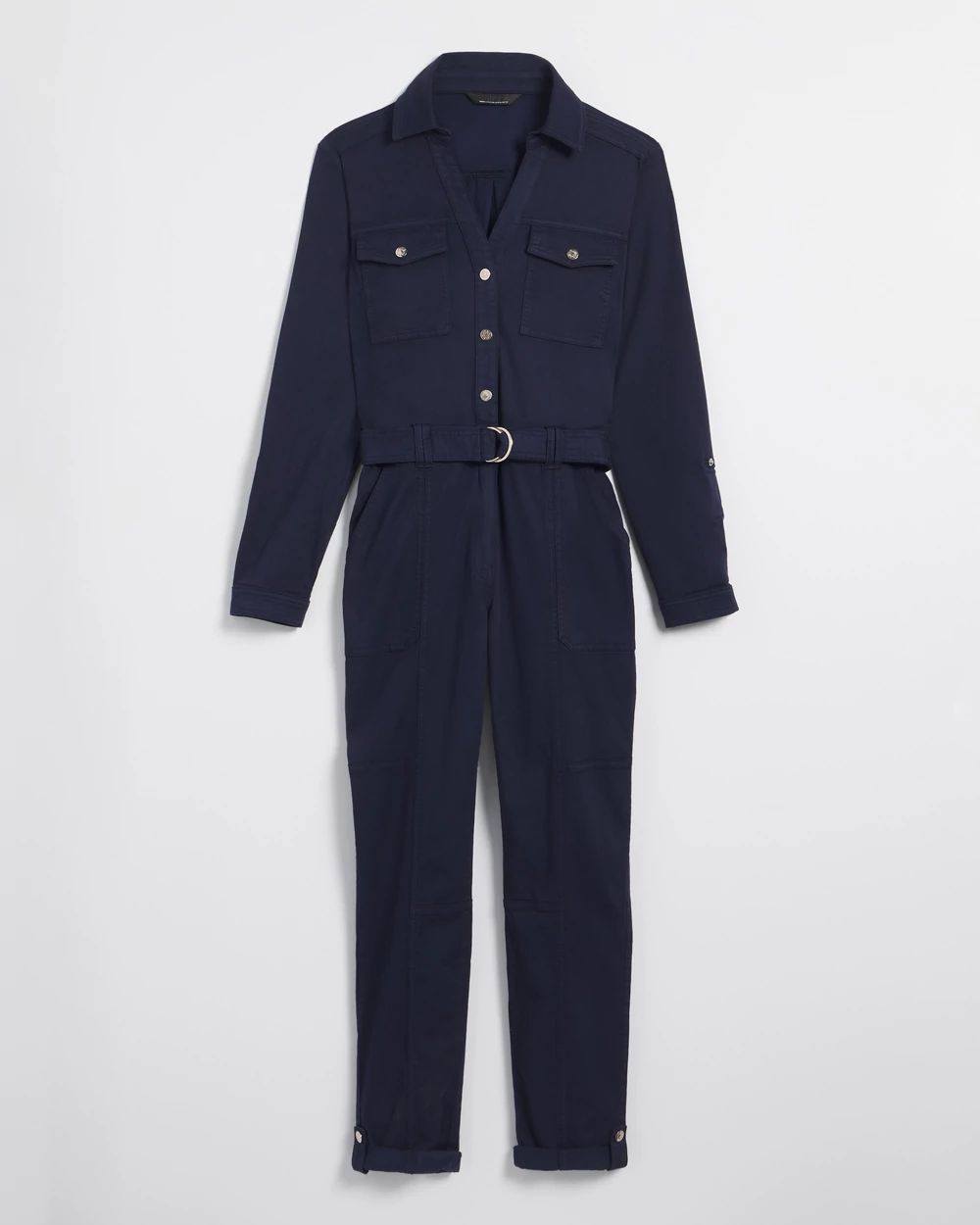 Long Sleeve Utility Jumpsuit