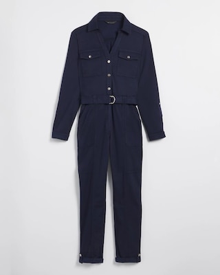 Long Sleeve Utility Jumpsuit
