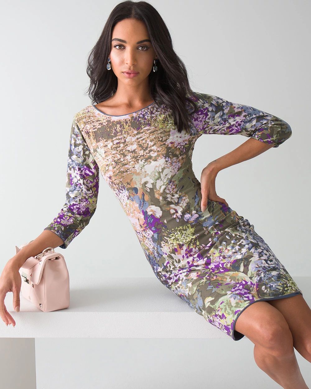 3/4 Sleeve Reversible Dress