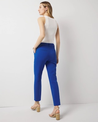 WHBM® Elle Slim Ankle Luxe Double Weave Pants click to view larger image.