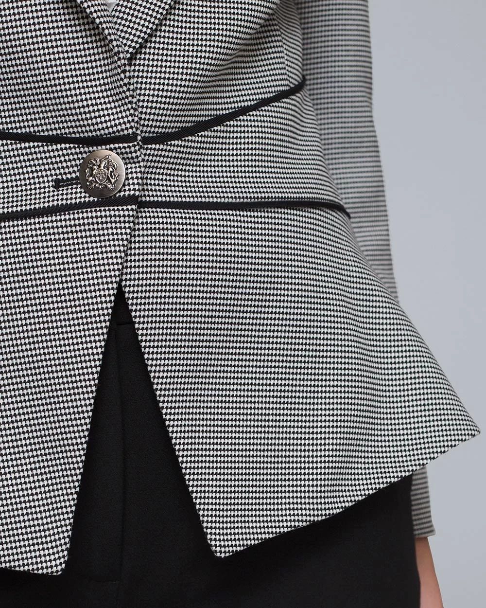 Comfort Stretch Houndstooth Blazer
