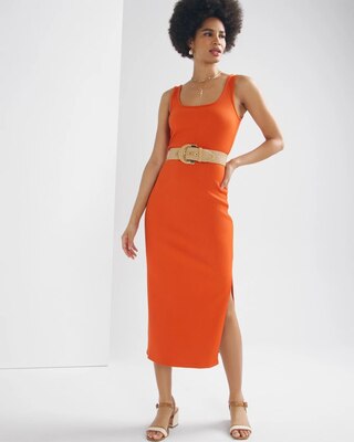 WHBM® FORME Rib Scoopneck Dress