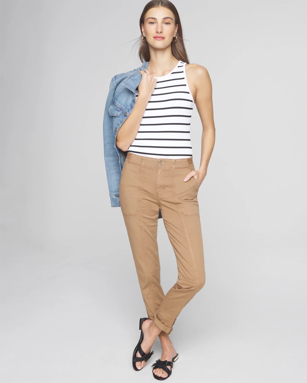 Mid-Rise Pret-A-Pedi Straight Crop Pants