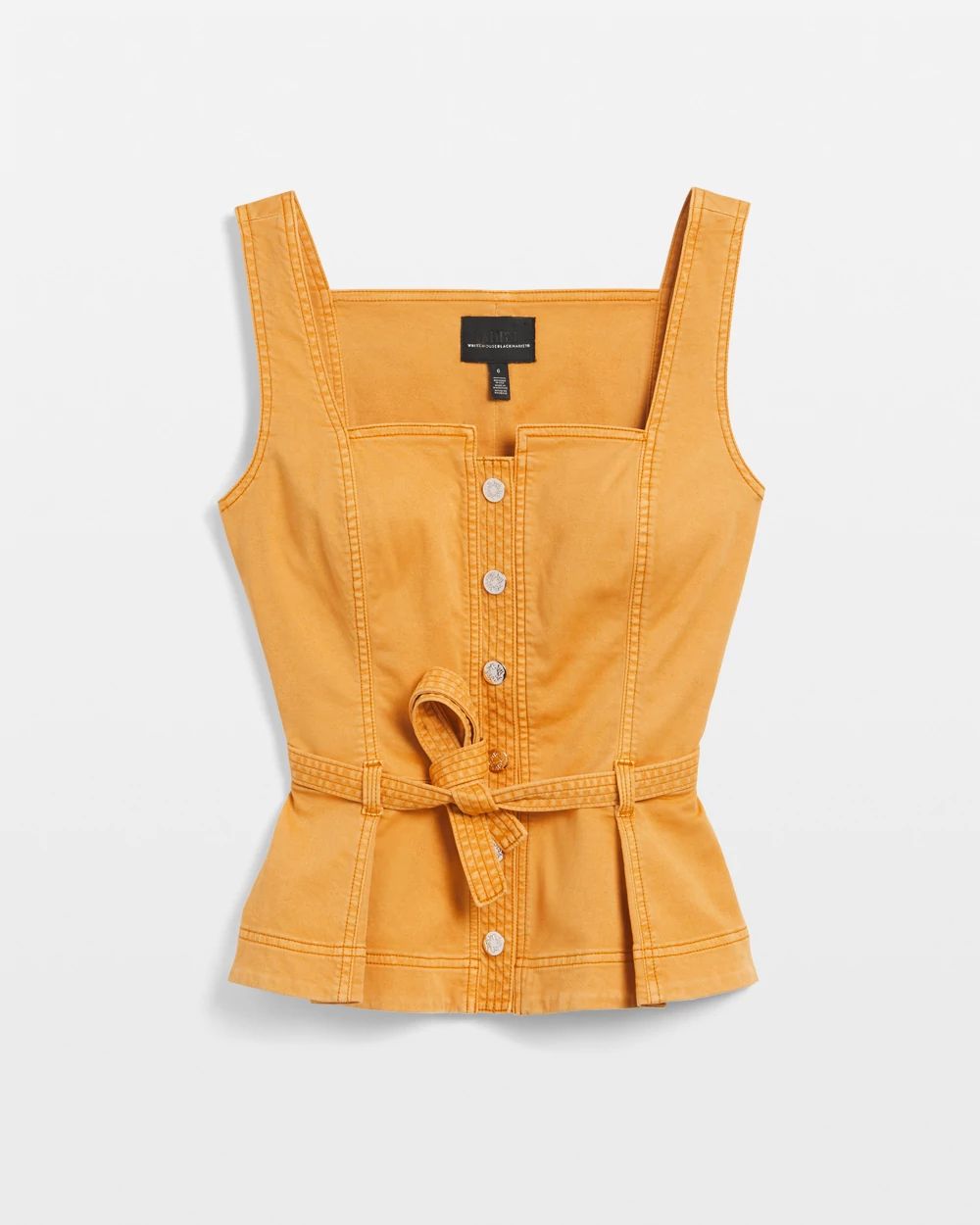 Sleeveless Topstitch Pret Top