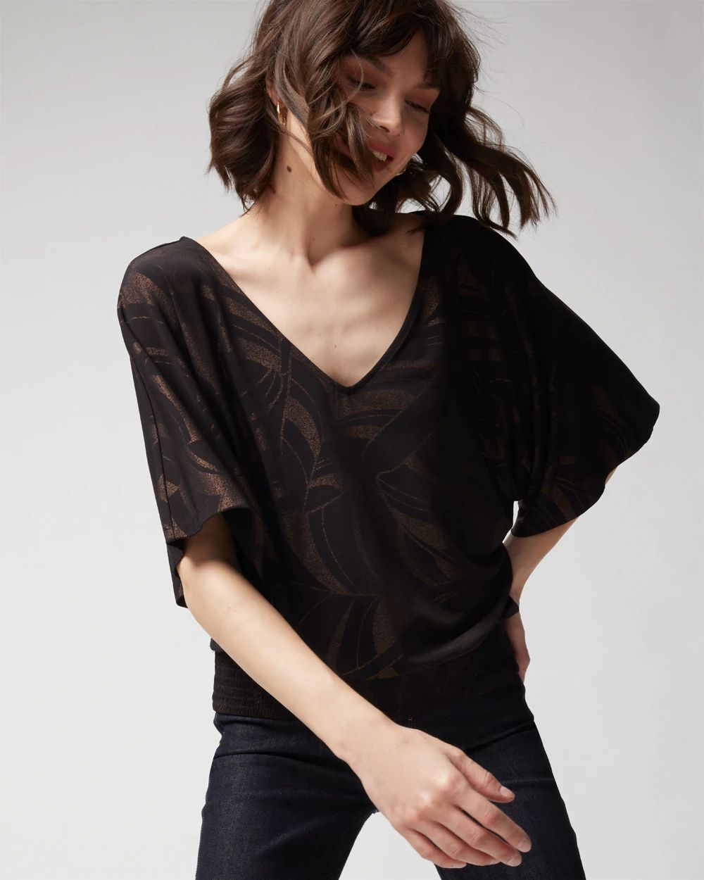 Matte Jersey Kimono Top