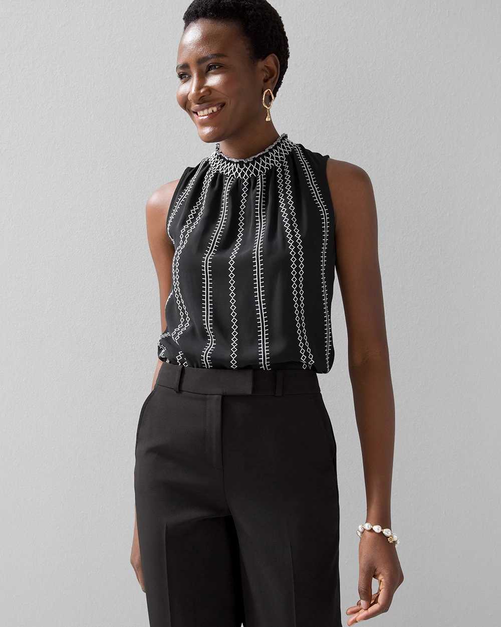 White house black market sleeveless top hotsell
